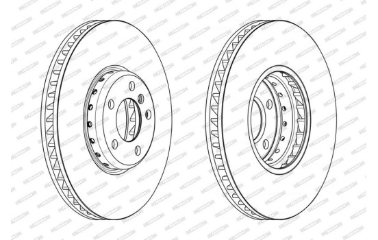 Brake disc DDF2043RVC-1 Ferodo, Image 2