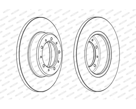 Brake disc DDF2083C Ferodo, Image 2