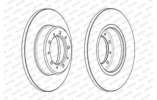 Brake disc DDF2083C Ferodo, Image 2