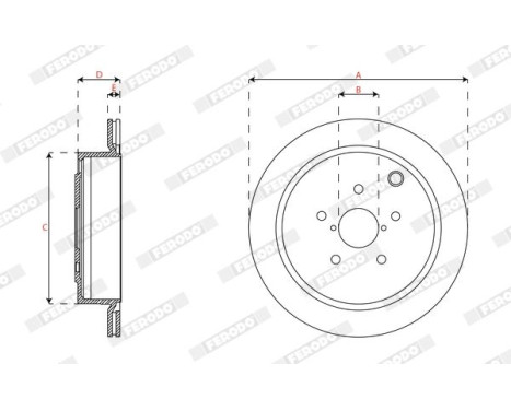 Brake disc DDF2167 Ferodo, Image 2