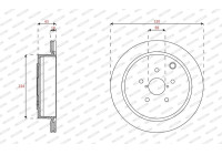 Brake disc DDF2167 Ferodo