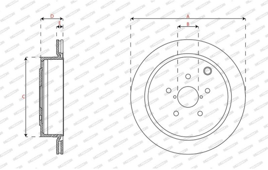 Brake disc DDF2167 Ferodo, Image 2