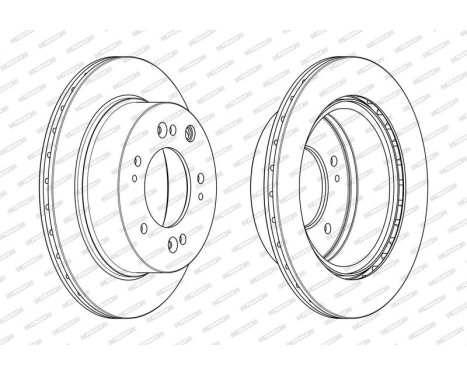 Brake disc DDF2285C Ferodo, Image 2