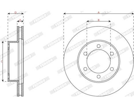 Brake disc DDF2435 Ferodo, Image 3