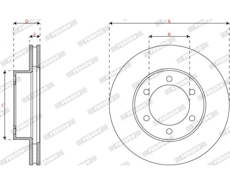 Brake disc DDF2435 Ferodo, Image 3
