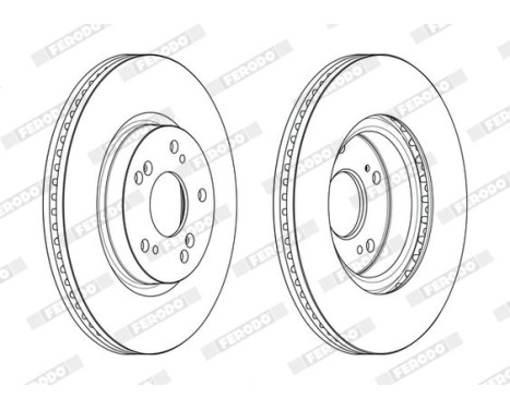 Brake disc DDF2473C Ferodo, Image 2