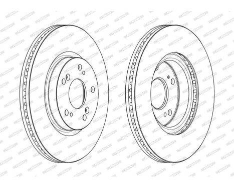 Brake disc DDF2473C Ferodo, Image 2