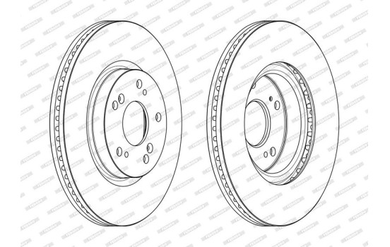 Brake disc DDF2473C Ferodo, Image 2