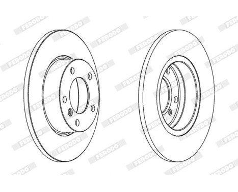 Brake disc DDF248C Ferodo