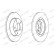 Brake disc DDF248C Ferodo