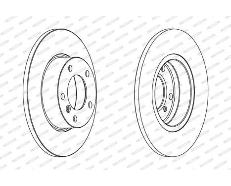 Brake disc DDF248C Ferodo, Image 2