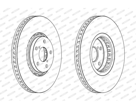 Brake disc DDF2498RC-1 Ferodo, Image 2