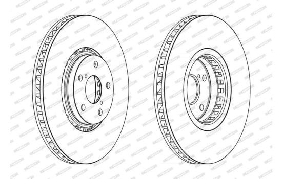 Brake disc DDF2498RC-1 Ferodo, Image 2