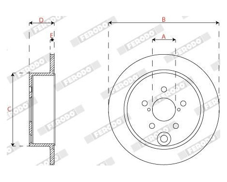 Brake disc DDF2560C Ferodo, Image 3