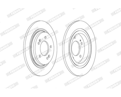 Brake disc DDF2604C Ferodo, Image 2