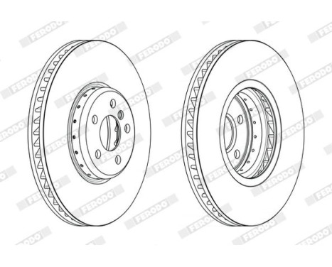 Brake disc DDF2625RVC-1 Ferodo, Image 2