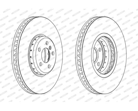Brake disc DDF2625RVC-1 Ferodo, Image 2