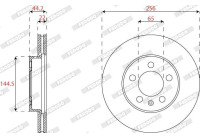 Brake disc DDF2663C Ferodo