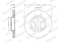 Brake disc DDF2702C Ferodo