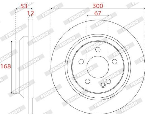 Brake disc DDF2764C Ferodo, Image 2