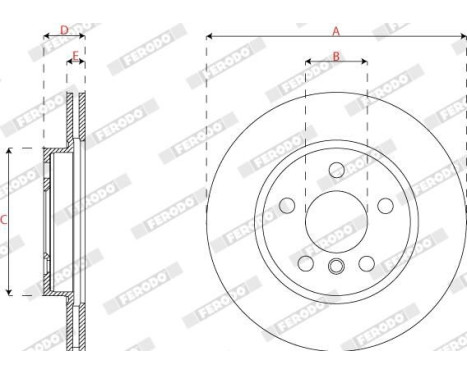 Brake disc DDF2769C Ferodo, Image 3
