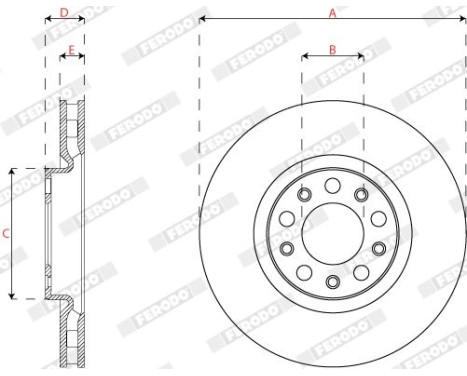 Brake disc DDF2773C Ferodo, Image 4