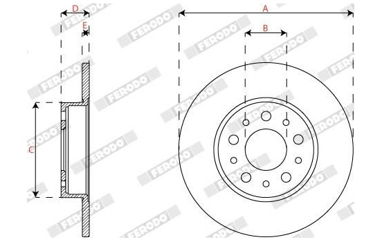 Brake disc DDF2777C Ferodo, Image 3