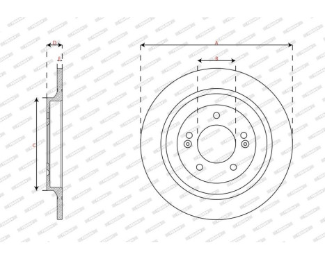 Brake disc DDF2787C Ferodo, Image 3