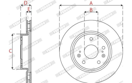Brake disc DDF2791C Ferodo, Image 3