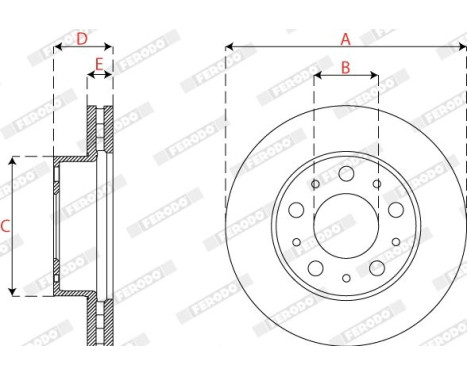 Brake disc DDF2795-1 Ferodo, Image 3