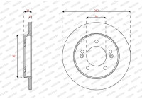 Brake disc DDF2848C Ferodo