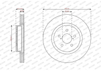 Brake disc DDF2863C Ferodo