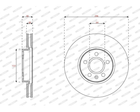 Brake disc DDF2888C Ferodo, Image 2