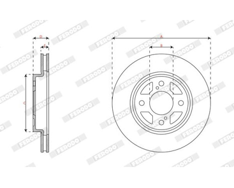 Brake disc DDF2921C Ferodo, Image 3