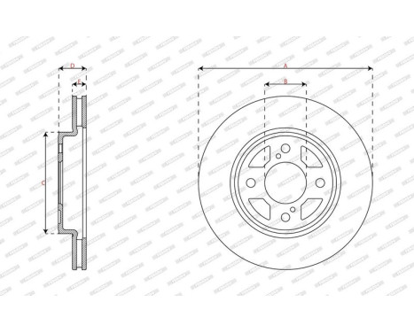 Brake disc DDF2921C Ferodo, Image 3