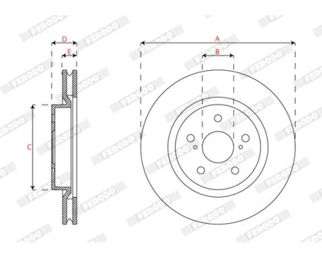 Brake disc DDF2925C Ferodo, Image 3