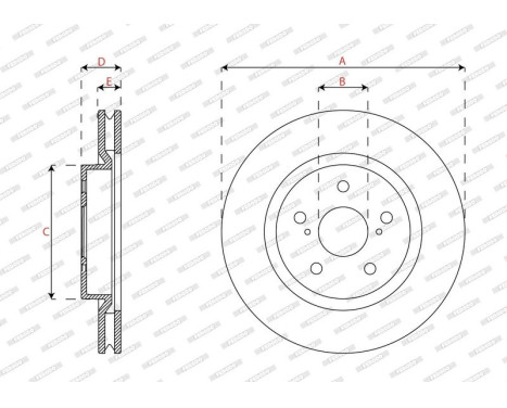 Brake disc DDF2925C Ferodo, Image 3