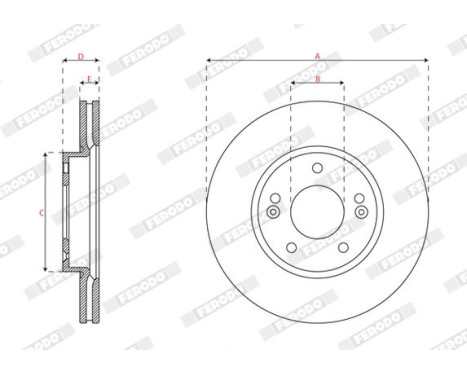 Brake disc DDF2928C Ferodo, Image 3