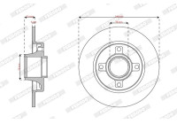 Brake disc DDF2929-1 Ferodo