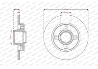 Brake disc DDF2929-1 Ferodo