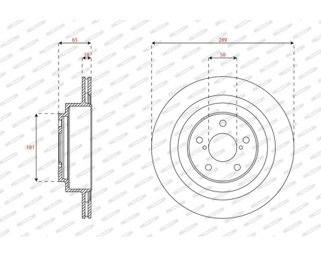 Brake disc DDF2965C Ferodo, Image 2