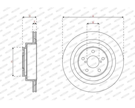 Brake disc DDF2965C Ferodo, Image 3