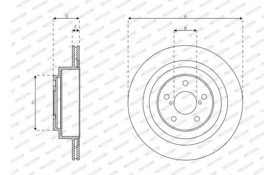 Brake disc DDF2965C Ferodo, Image 3