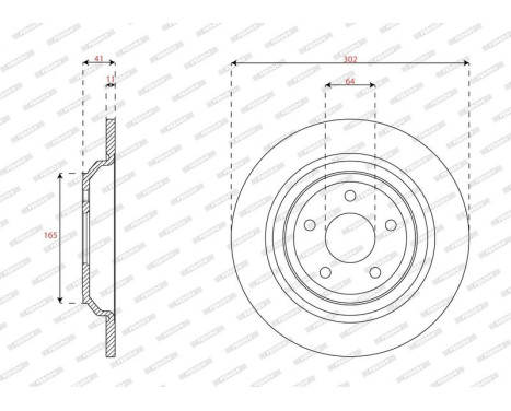 Brake disc DDF2977C Ferodo, Image 2