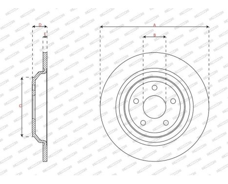 Brake disc DDF2977C Ferodo, Image 3
