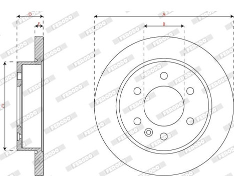 Brake disc DDF2984C Ferodo, Image 3