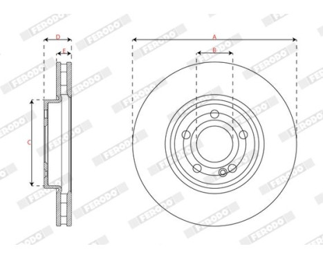 Brake disc DDF2994C Ferodo, Image 3