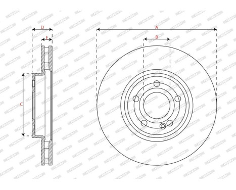 Brake disc DDF2994C Ferodo, Image 3