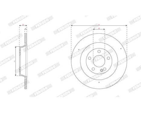 Brake disc DDF3002C Ferodo, Image 3