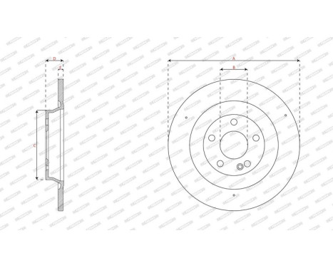 Brake disc DDF3002C Ferodo, Image 3